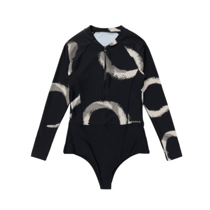 Jayde L/S One Piece Women, Black Allover (Velikost S)