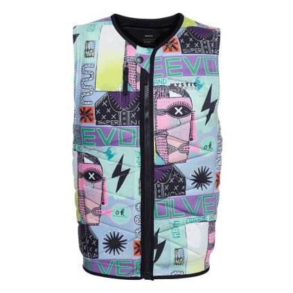 Pánská vesta Outlaw Impact Vest Fzip Wake, White Allover (Velikost XS)