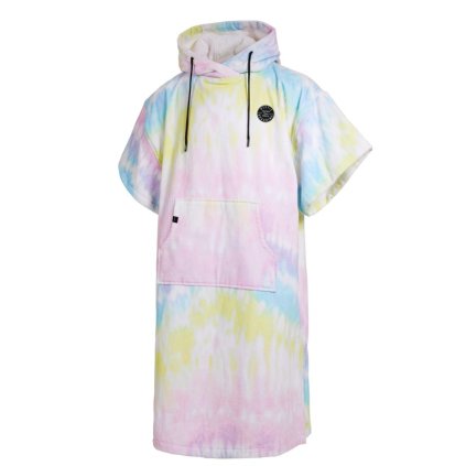 Poncho Velours AOP, Rainbow