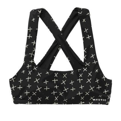 Lana Cross Bikini Top, Black (Velikost 38)