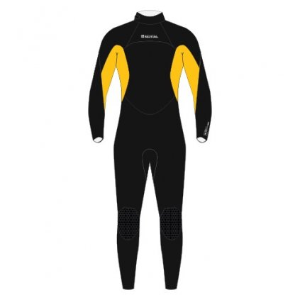 Neoprén Rental Fullsuit 3/2mm Bzip Flatlock Junior, Rainbow