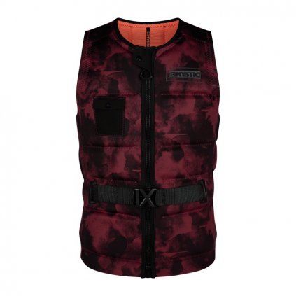 Vesta na wake Majestic Impact Vest Fzip Buckle Wake, Oxblood Red