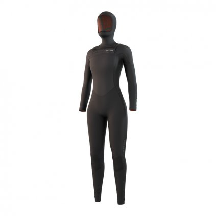 Dámský neoprén Gem Hooded Fullsuit 6/4/3mm Fzip Women, Black (Velikost M)