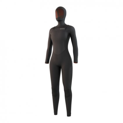 Dámský neoprén Gem Hooded Fullsuit 6/4/3mm Fzip Women, Black