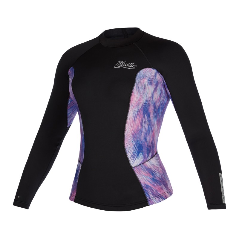 Neoprénové tričko Diva L/S Vest 2mm Women, Black/Purple Velikost: M