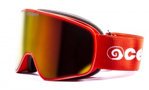 Lyžařské a snowboardové brýle Ocean Aspen, Red + Red Revo Velikost: Red + Red Revo