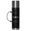 Mystic Mizu Thermos Flask, Black/Silver