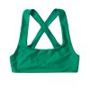 Lana Cross Bikini Top, Green