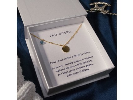 Vánoční set pro dceru - zlatý náhrdelník Souhvězdí podle znamení