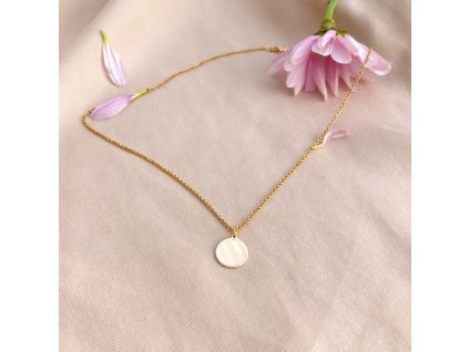 Náhrdelník Slunce s medailonkem - pozlacené stříbro