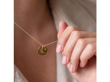 Náhrdelník Nekonečno Mystiful - pozlacené stříbro