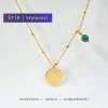Zlatý náhrdelník Souhvězdí podle znamení Štír - malachit