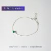 Stříbrný náramek pro znamení Štíra - malachit