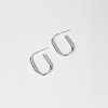 Stříbrné náušnice Rhea minimalistické