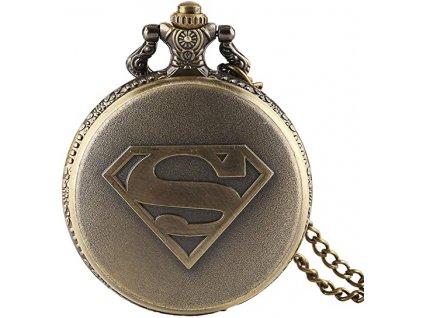 Vreckové hodinky Superman bronzové
