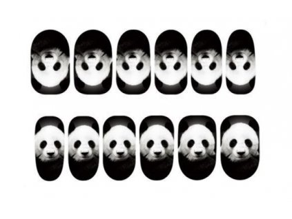 Nálepky na nechty Panda