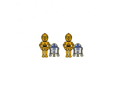 Náušnice "R2-D2 + C-3PO"