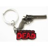 Walking Dead Rick Gun Logo Keychain
