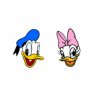 Náušnice "Donald a Daisy"