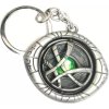 Kľúčenka Doctor Strange strieborná/ Eye of Agamotto (otáčavý stred)