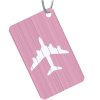 Visačka na kufor lietadlo ružová