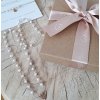 Set náramek náhrdelník říční perly rosegold mystory 2