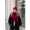 Čepice Merino NAOMI Burgundy
