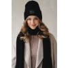 Kašmírová čepice PURO Černá