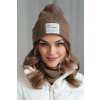 Čepice a nakrčník Merino BRIDGIT Camel