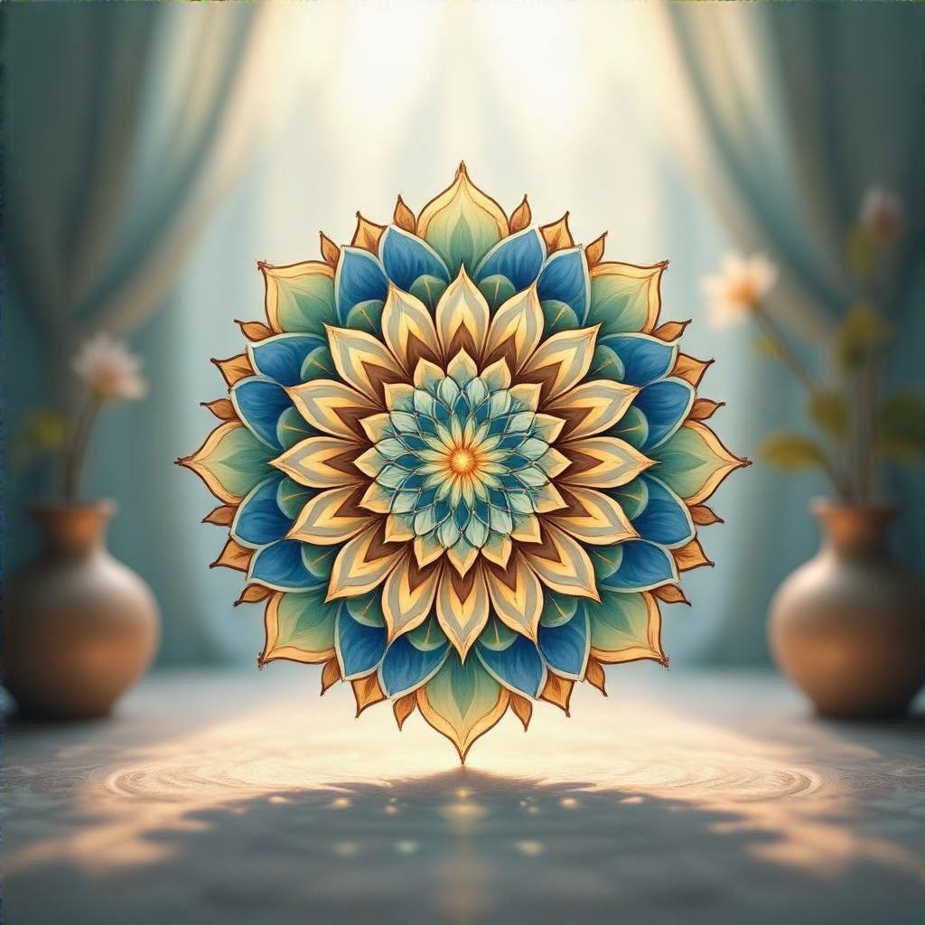 Jednoduchý rituál s mandalou na posílení vnitřního klidu