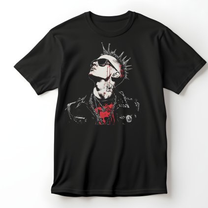 Punk Head, vzhůru hleď, černé tričko