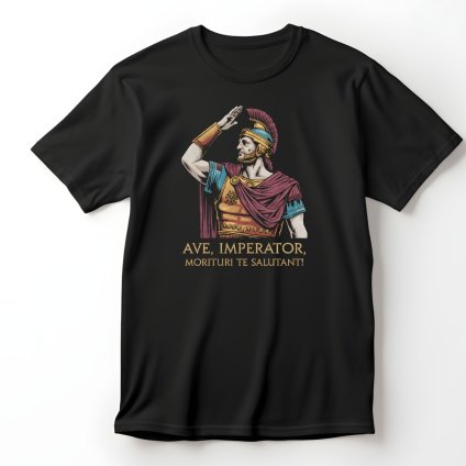 Římský gladiátor, černé tričko