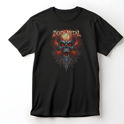 Death Metal, černé tričko