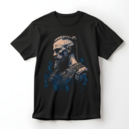 Válečník Ragnar Lodbrok, černé tričko