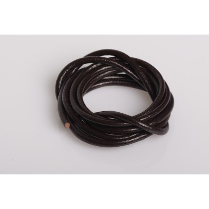 Kožený řemínek, kulatý