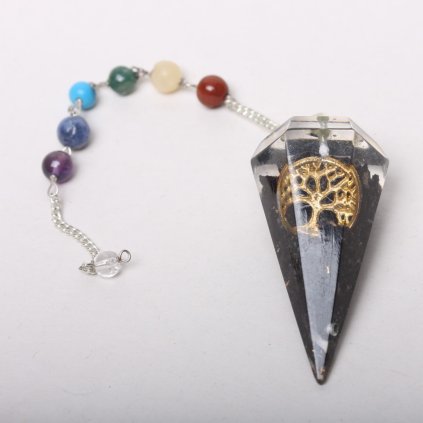 Strážce temného stromu – magické kyvadlo z orgonitu