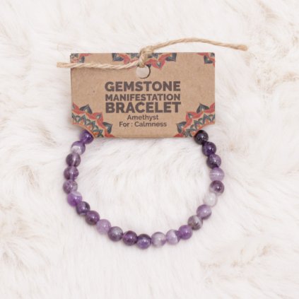 Manifestační náramek z ametystu – Harmonie a klid