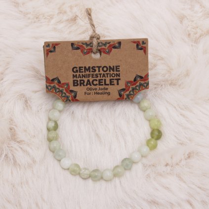 Manifestační náramek z nefritu – Léčení a harmonie