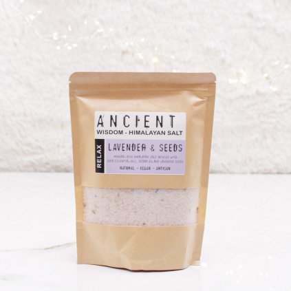 Relaxační Himalájská Sůl do Koupele – Levandule (500g)