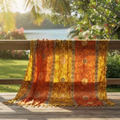 Sarong Solární Pečeť – Oranžová / Žlutá