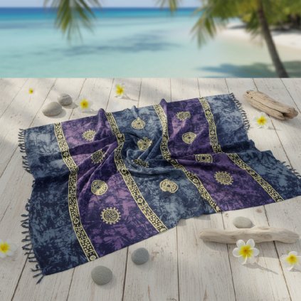 Sarong Fialová Aura – Fialový