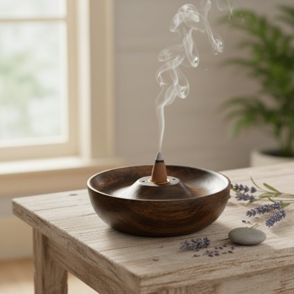 Klidný Kruh – Stojan na Vonné Tyčinky a Kužely