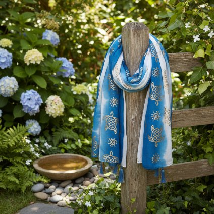 Korálová Želva – Modrý Letní Šátek