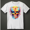 Lebka barevná, bílé tričko