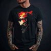 Punk Head, dívka brýle, profil, černé tričko