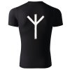 Algiz, ochranná runa, černé tričko