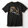 Tygr ve skoku, černé tričko