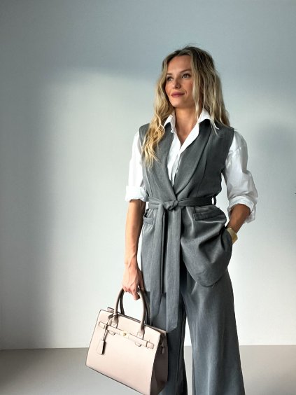 Šedý elegantní kostým GREY