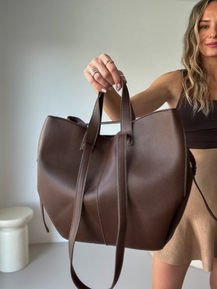 Velká hnědá kabelka LAURA