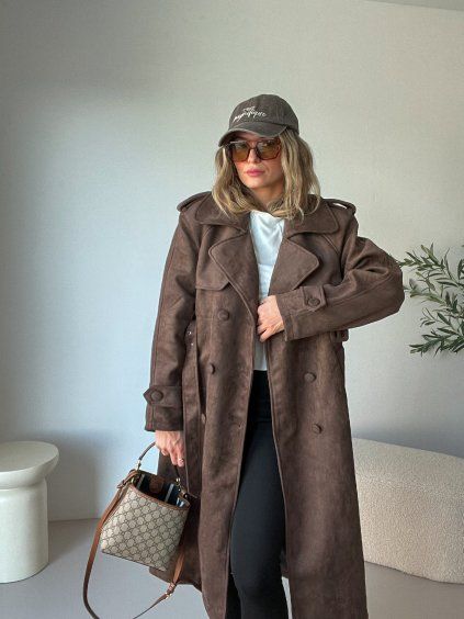 Hnědý semišový kabát LEVI